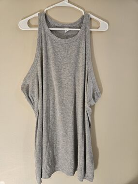 Women's Grey Sleeveless Tank Top